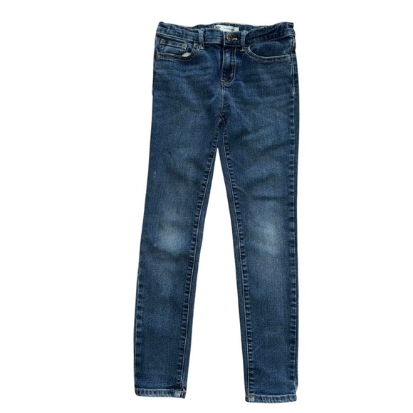 LEVIS 710 Girls 10 REG Blue Denim Super Skinny Jeans Adjustable Stretchy Waist - Picture 1 of 8
